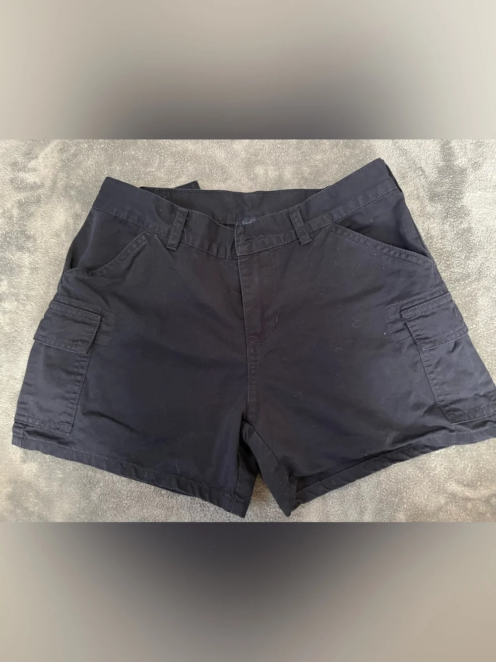 Brandy Melville Black Flat Front Cargo Shorts